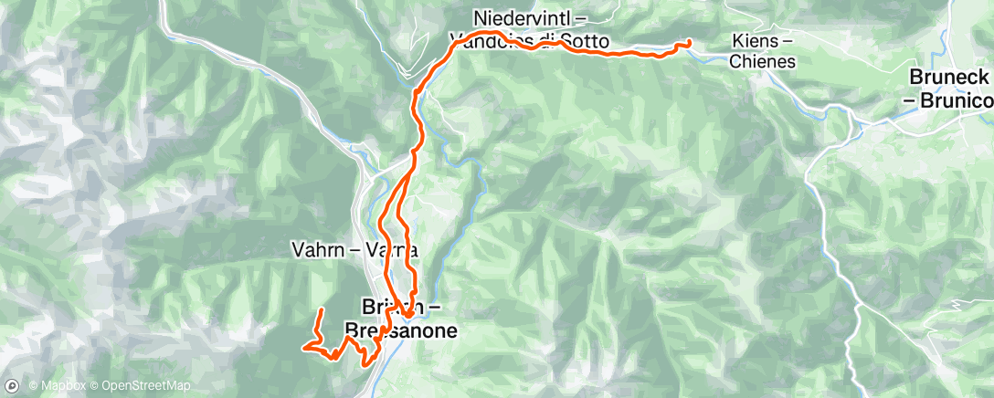 Map of the activity, Morgenausfahrt
