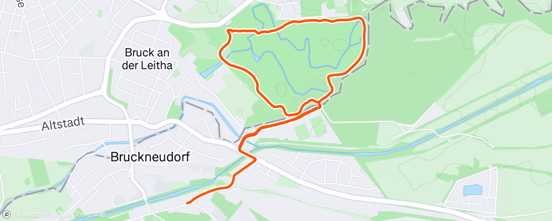 Map of the activity, Morning Run
