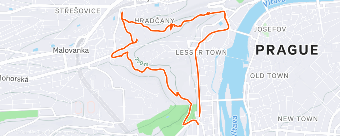 Map of the activity, Lunch Walk