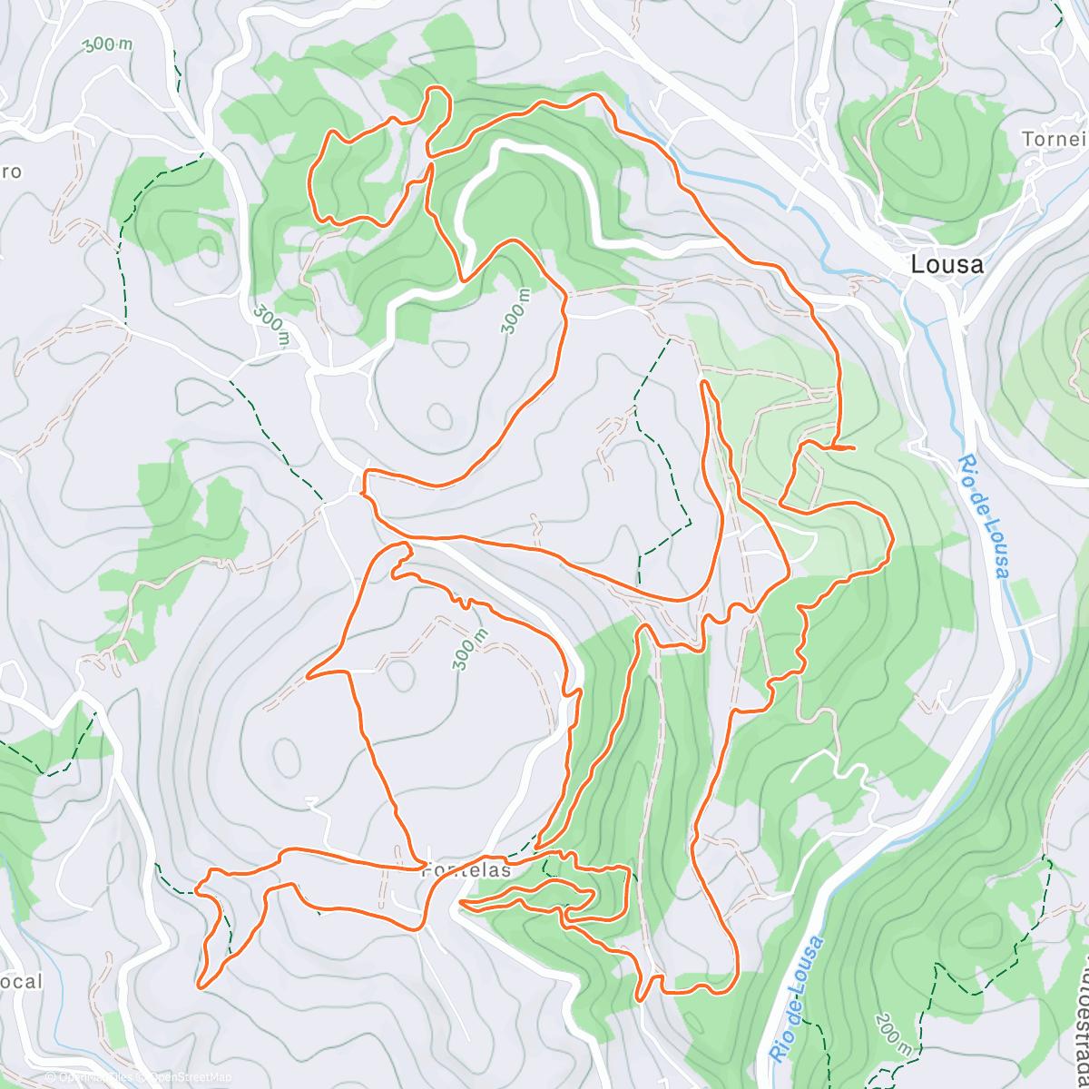 Map of the activity, Carcavelos Xmas Trail