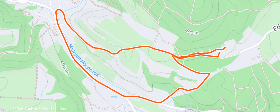 Map of the activity, Morning Run