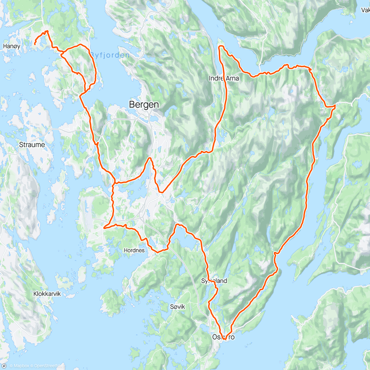 Carte de l'activité Morning Ride - Gullfjell