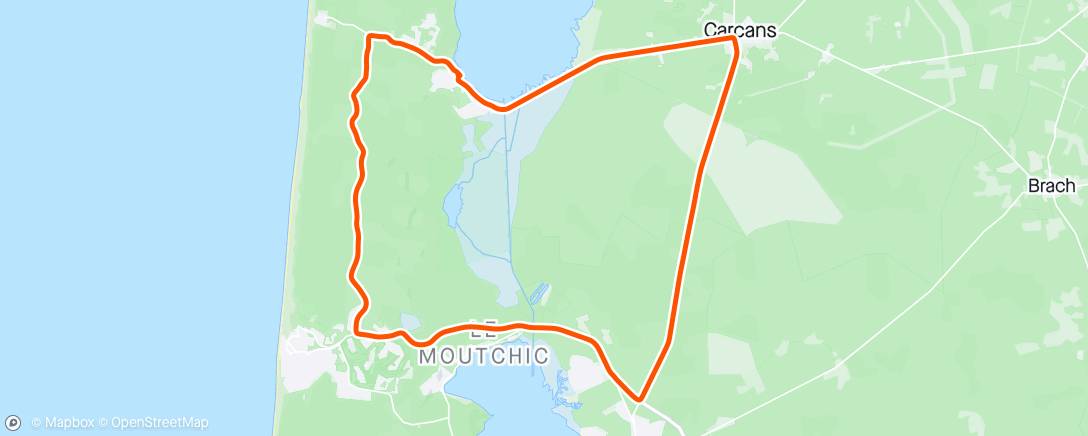 Map of the activity, Frenchman - vélo