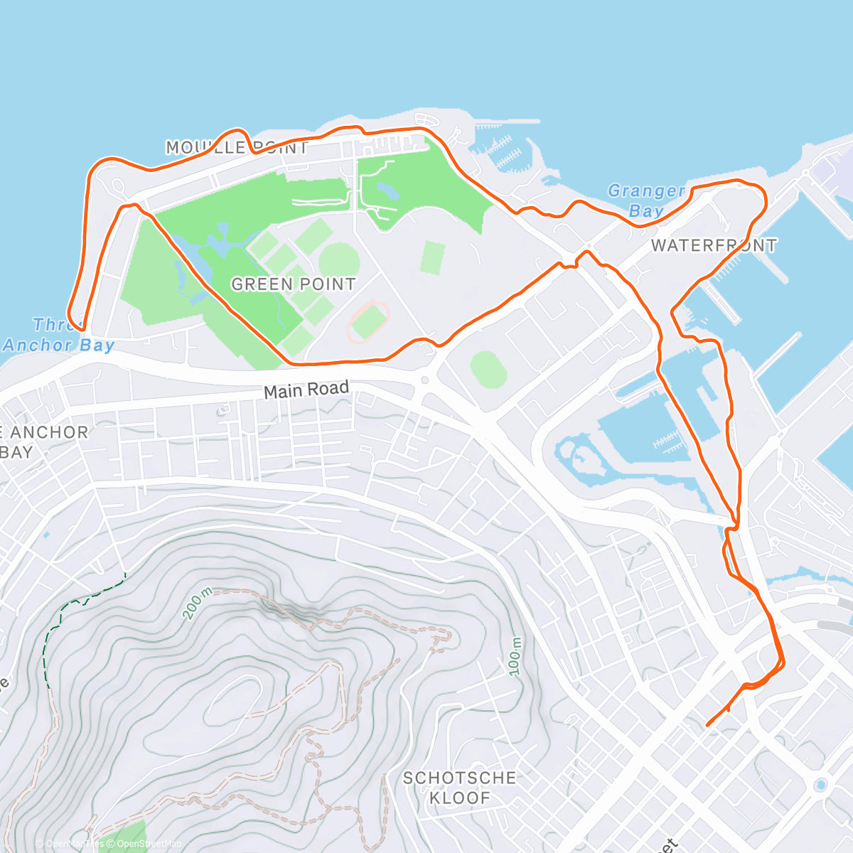 Map of the activity, Promenade 🌊🌞