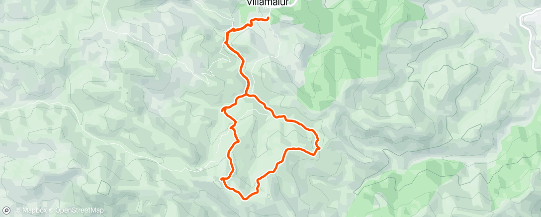 Map of the activity, Nevero de Villamalur