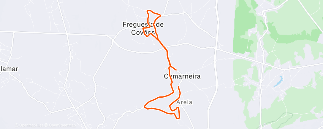 Map of the activity, CENTRAUTO São Silvestre da Camarneira 2025