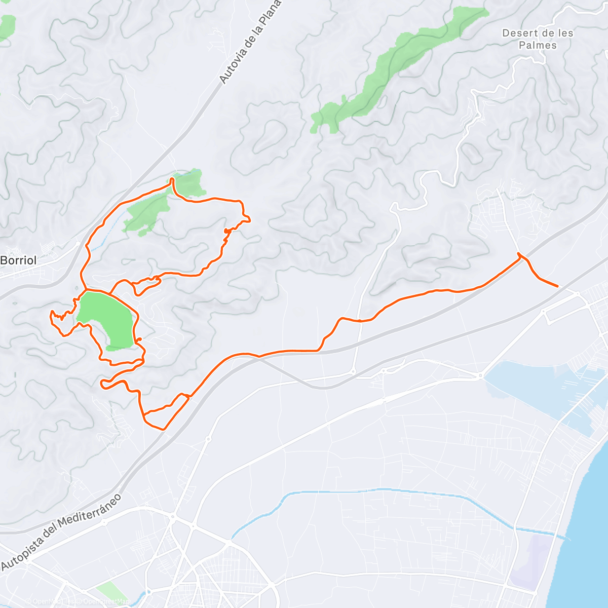 Map of the activity, Endureando. Ruta muy disfrutona! 😎🤘🏻