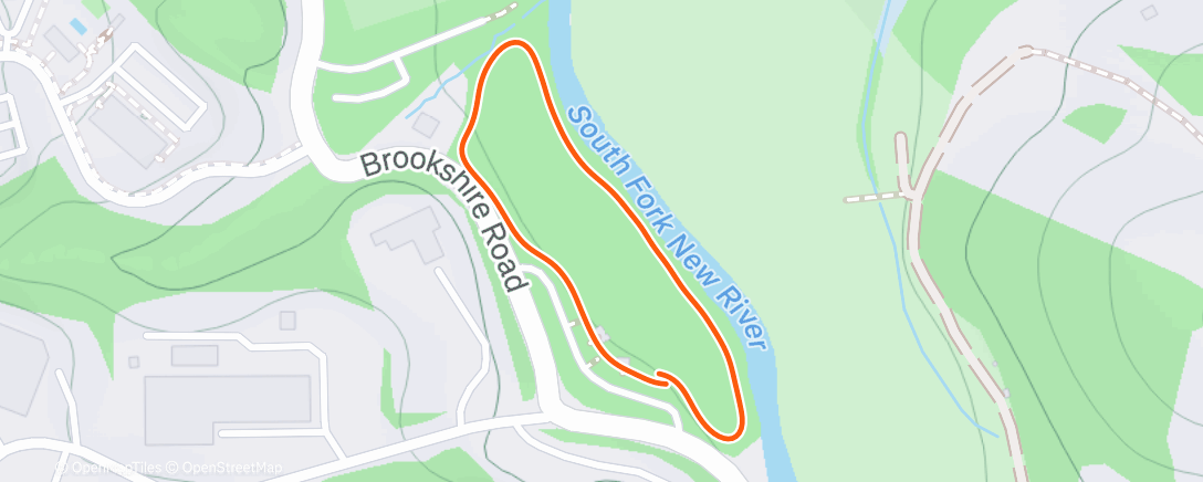 Map of the activity, Lunch Run