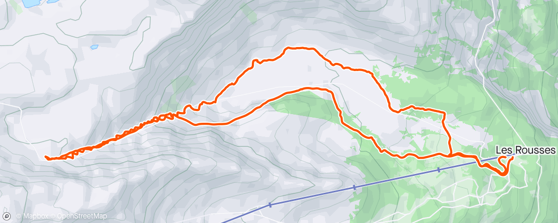 Map of the activity, Combe des Andins