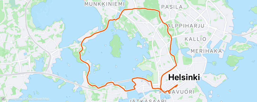 Map of the activity, Lunch Run