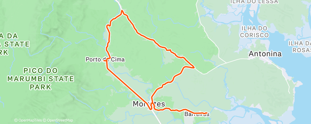 Map of the activity, Pedalada 126-2025