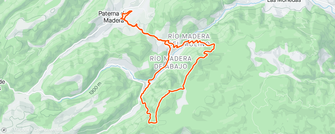 Map of the activity, Pajonal - Pimpollar - Batán del Puerto - Rio Madera