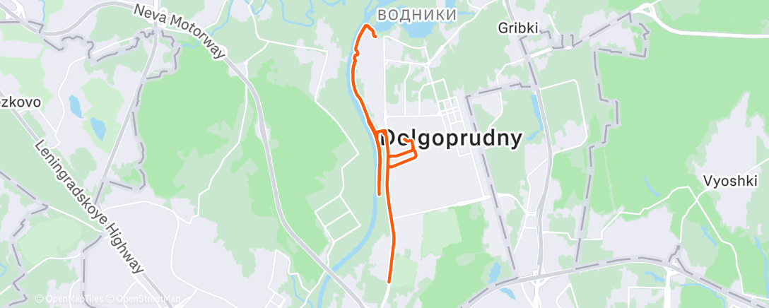 Map of the activity, Morning Ride