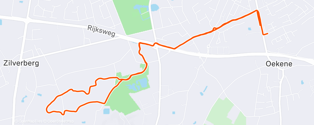 Map of the activity, Ochtendloop