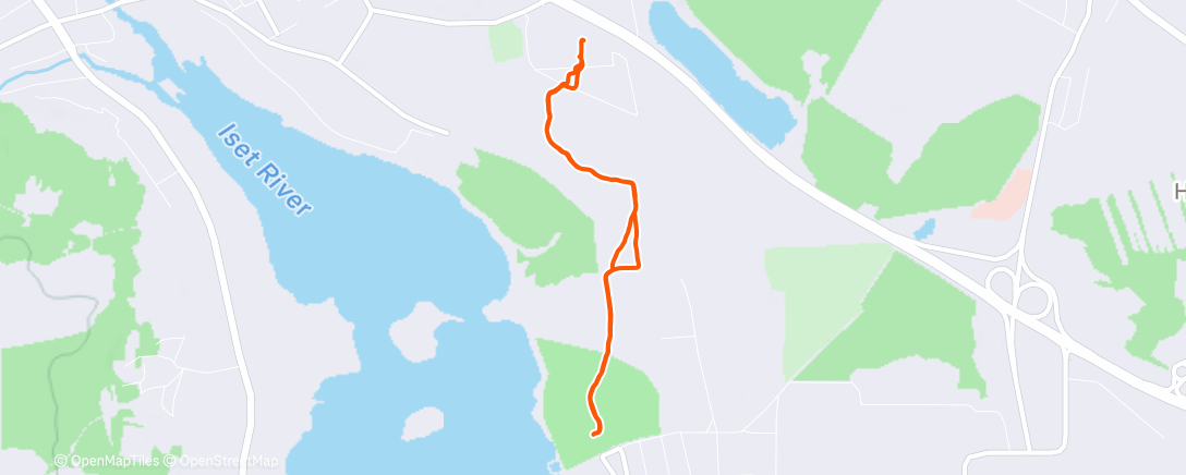 Map of the activity, Трейлраннинг (после обеда)