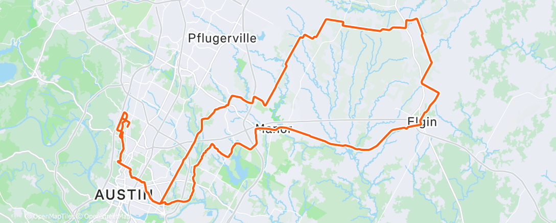 Map of the activity, Morning Ride