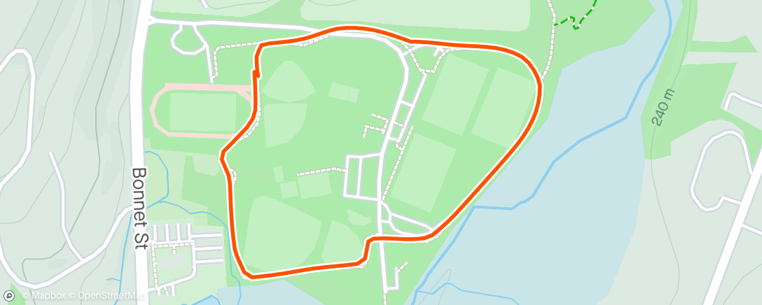 Map of the activity, Track Coach