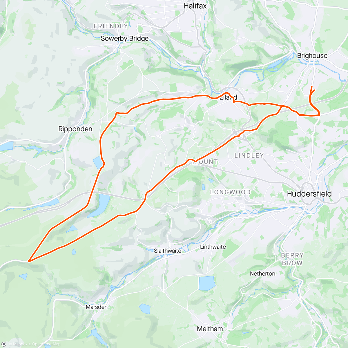 Map of the activity, First spring ride, lovely