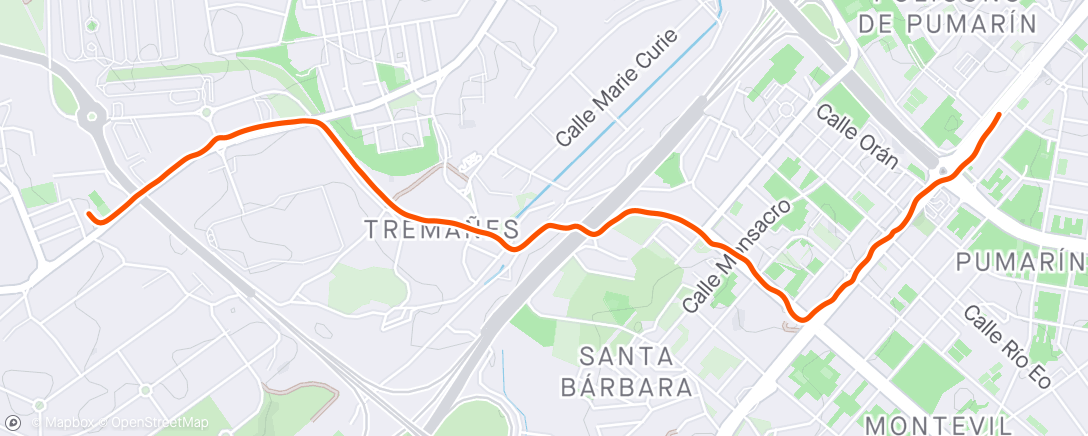 Karte der Aktivität „Caminata de tarde”
