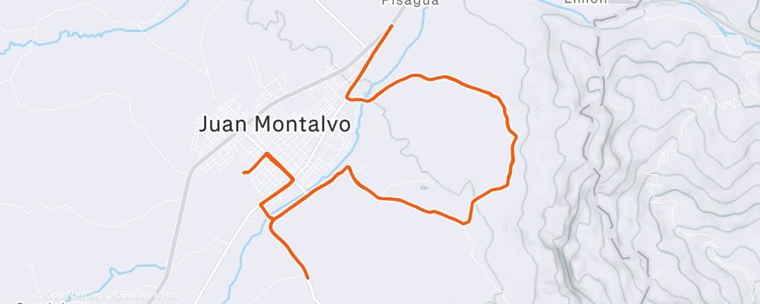 Map of the activity, Los San Pedros