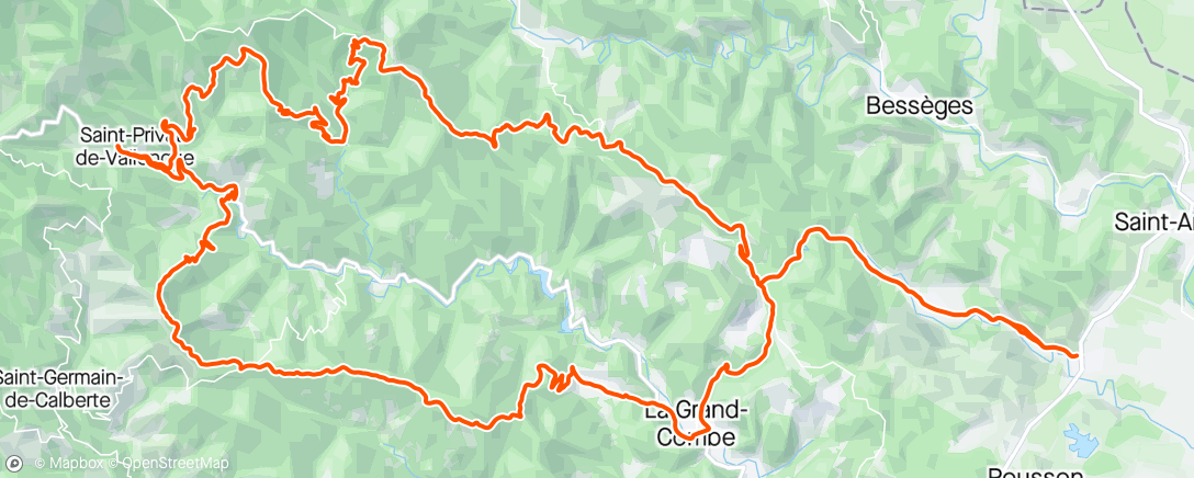 Map of the activity, Back to Dèze