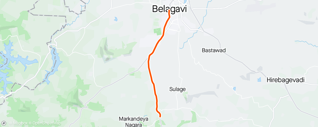Mappa dell'attività Kinomap - Belgaum to Dandeli