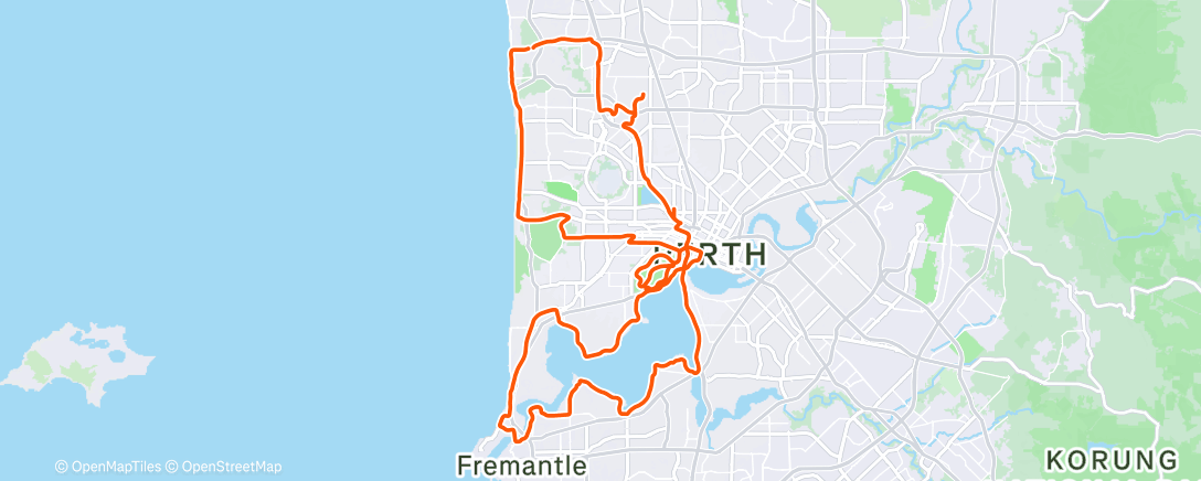 Карта физической активности (Morning Ride)