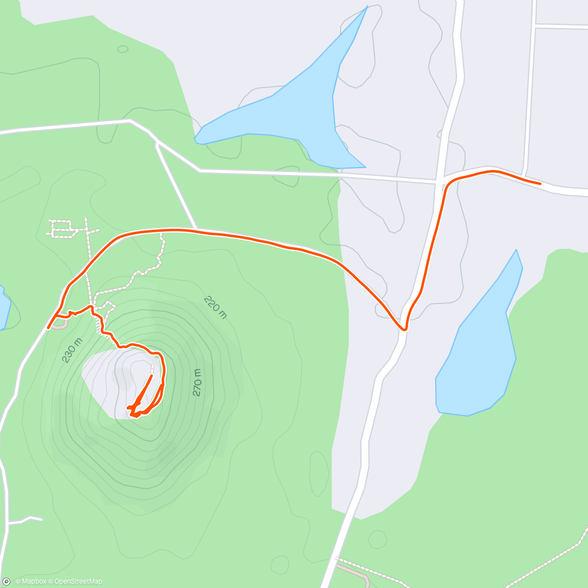 Map of the activity, Pidurangala