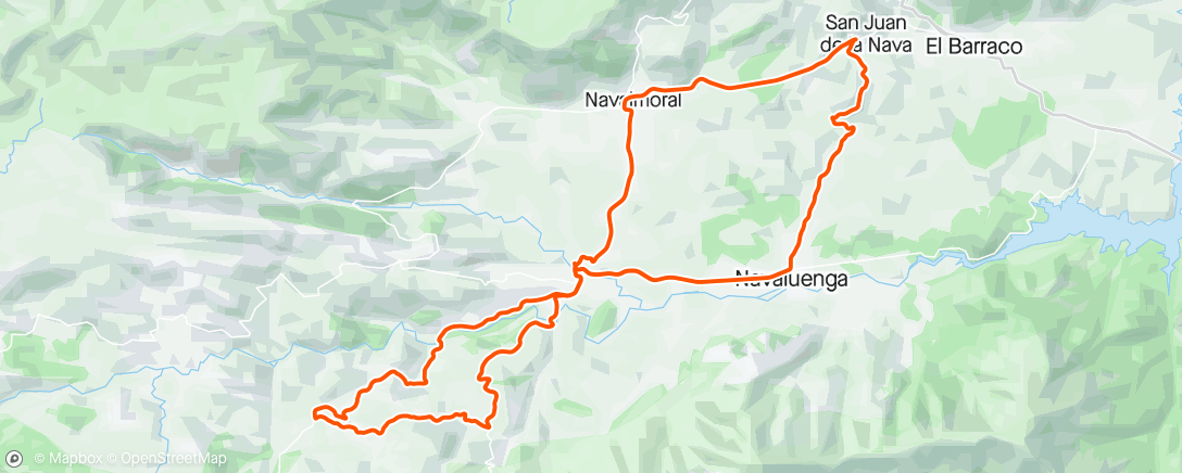 Map of the activity, Aire frío Ride