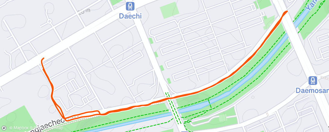 Map of the activity, Morning Run