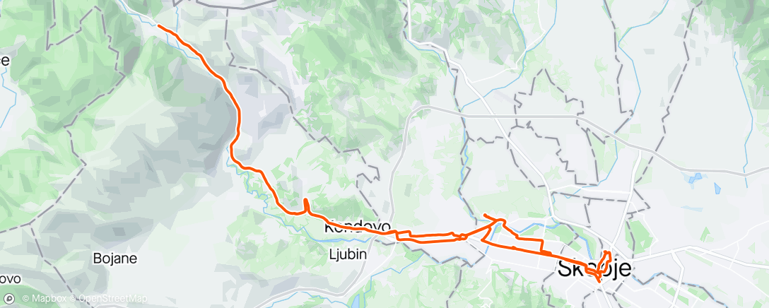 Map of the activity, Radusa