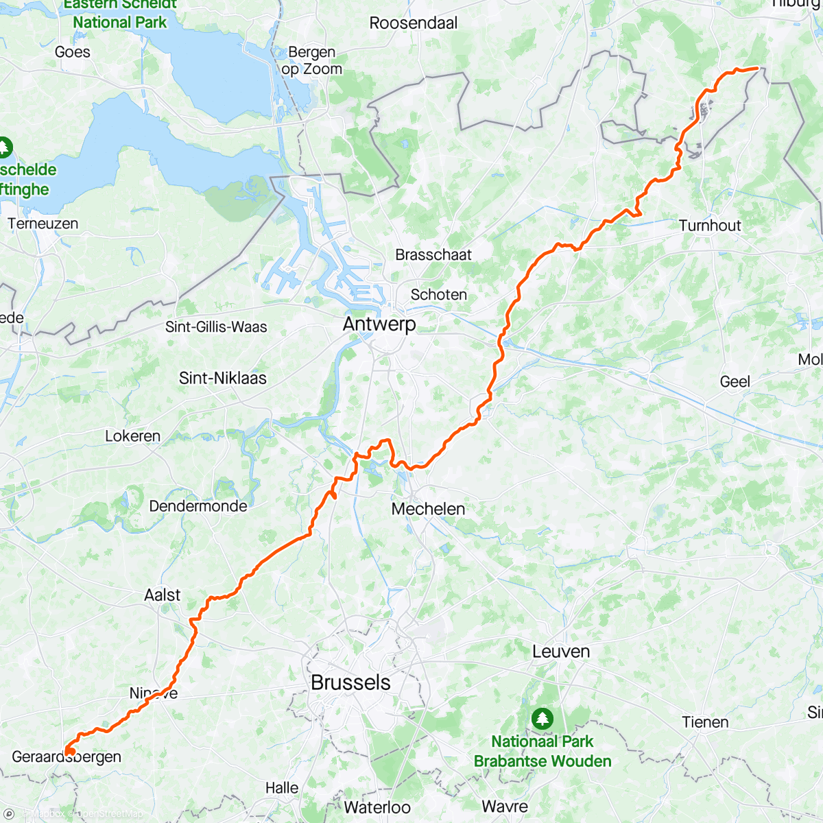 Map of the activity, Arcdetriomftocht Etappe 02 / Tour du les Haies