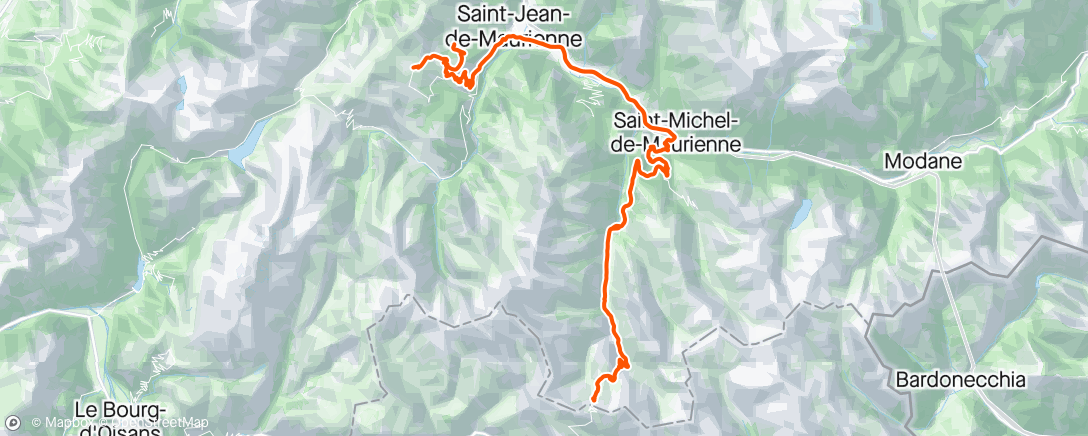 Map of the activity, Stage Toussuire #4