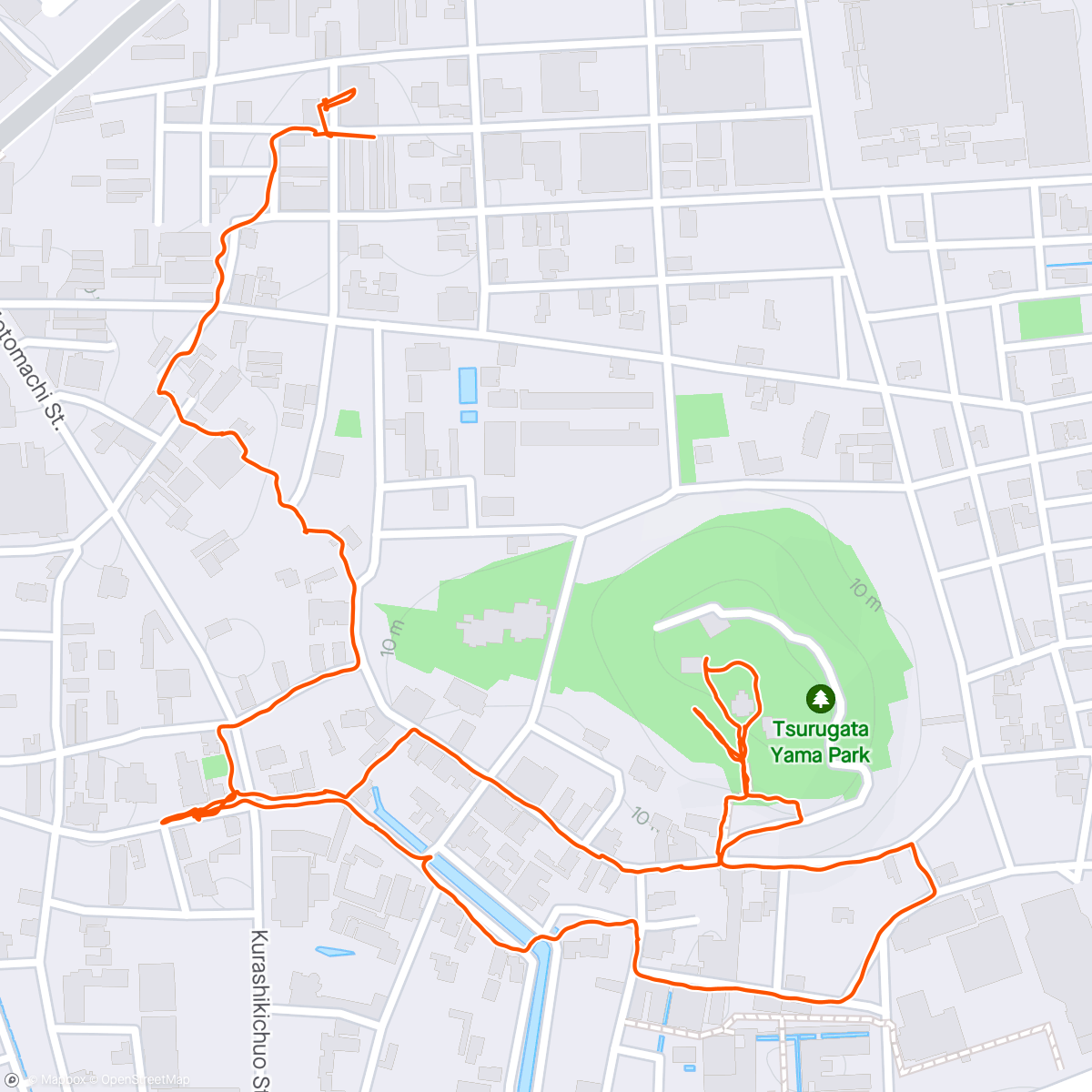 Map of the activity, Kurashiki old town