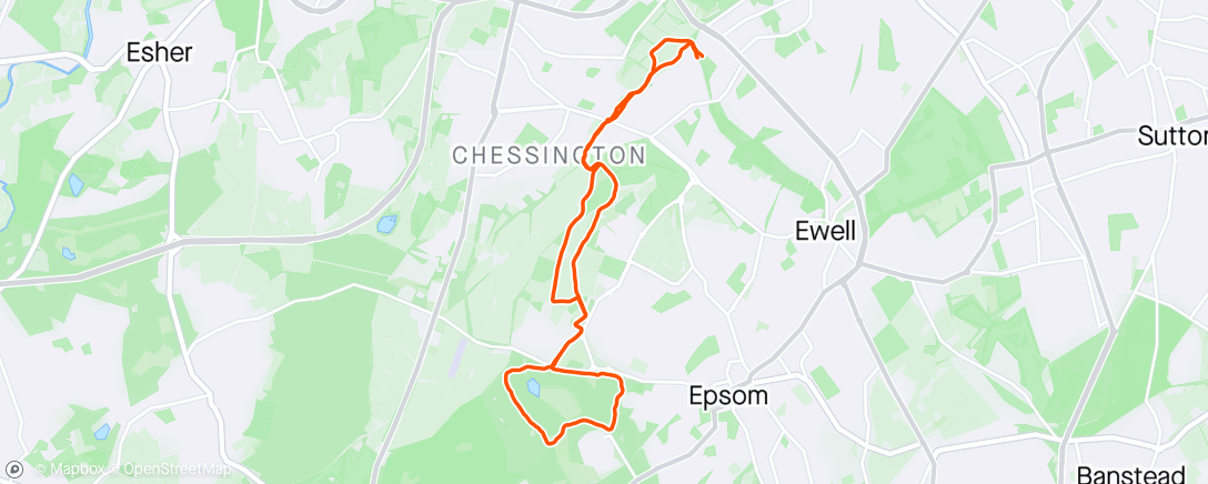 Map of the activity, The unexpected pheasant 10 miler