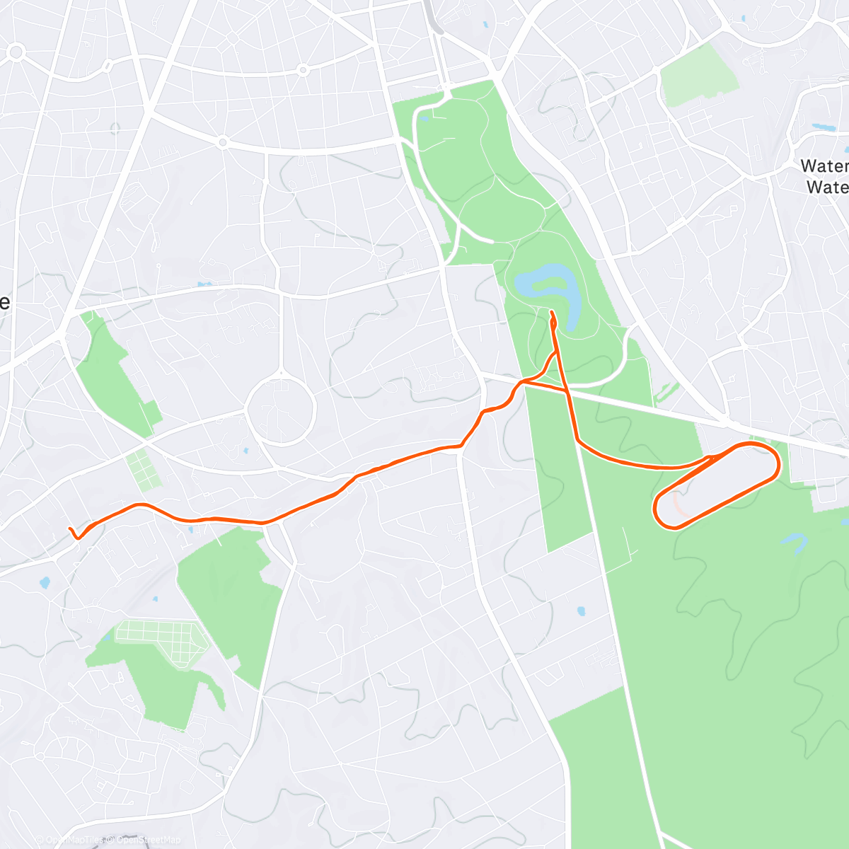 Map of the activity, The daily run ( day 323 of 323 ): sun-day chillin’