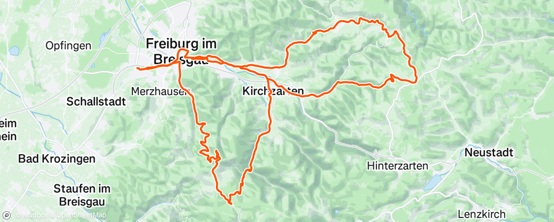 Map of the activity, Morning Ride