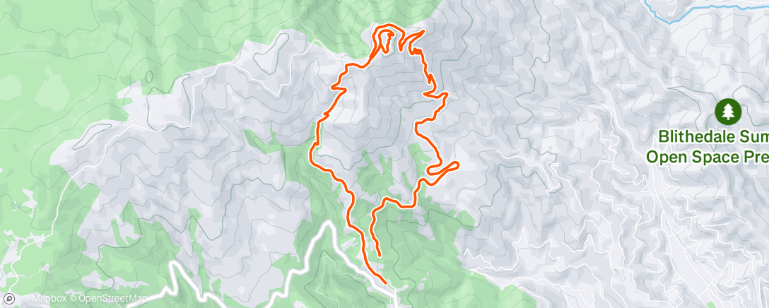 Map of the activity, Morning Run