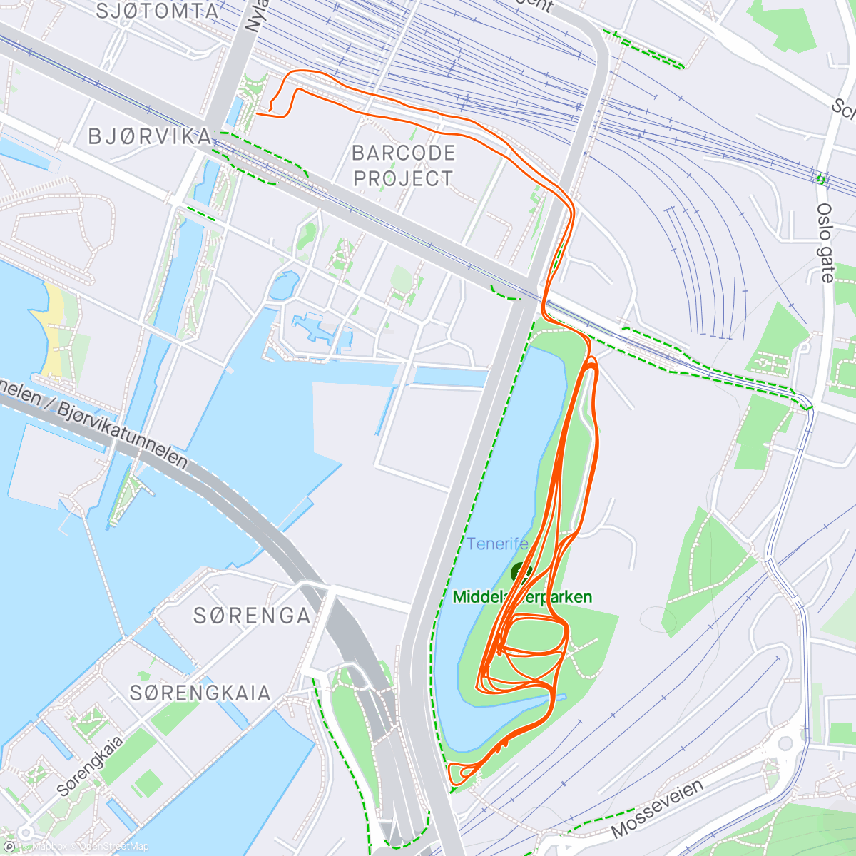 Map of the activity, Intervaller med Føyen Aktiv og Ånung@Drivtrening 🏃🏃🏃💨