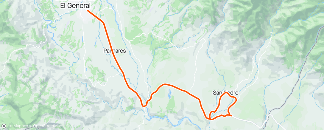 Map of the activity, La Union-San Pedro