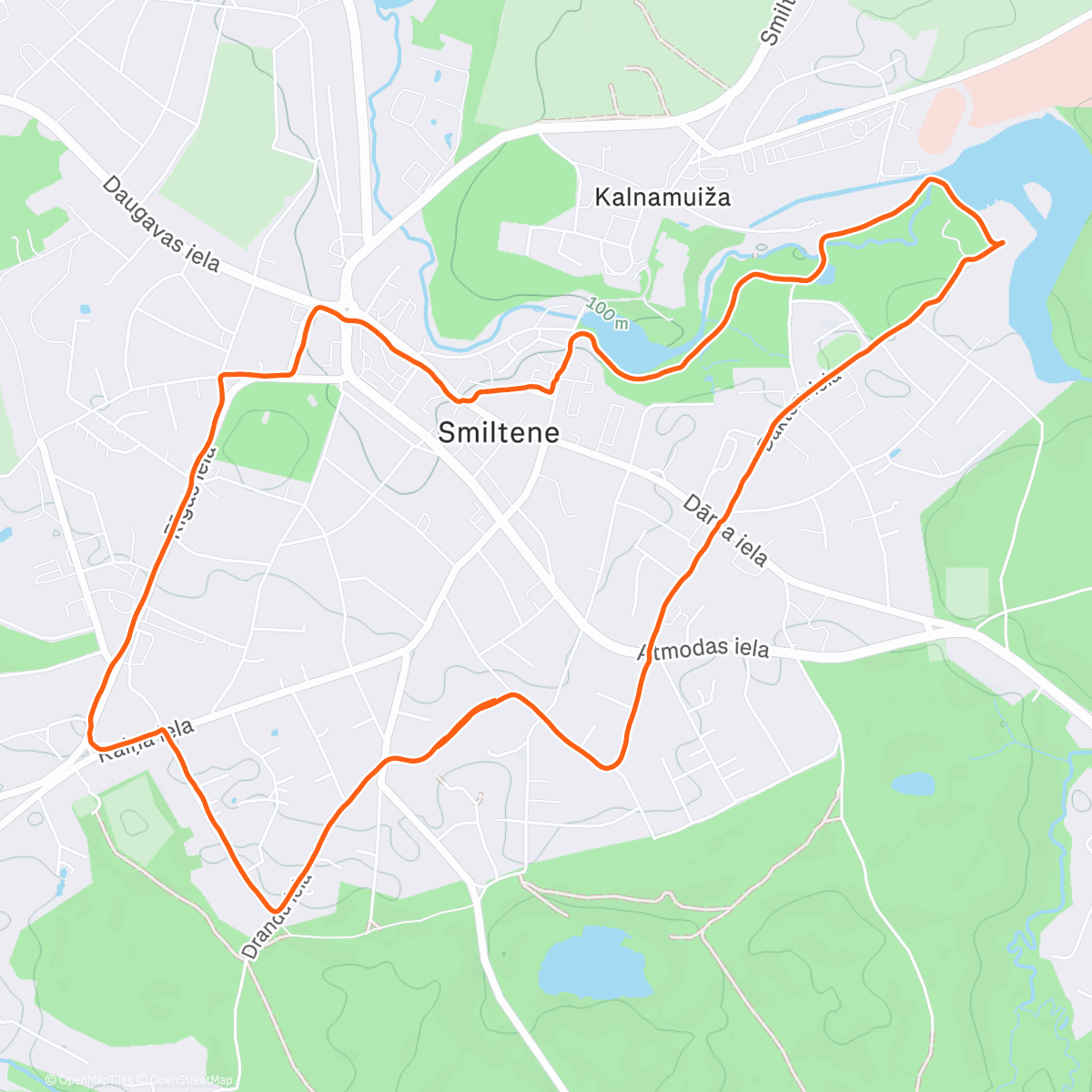 Mappa dell'attività Afternoon Walk