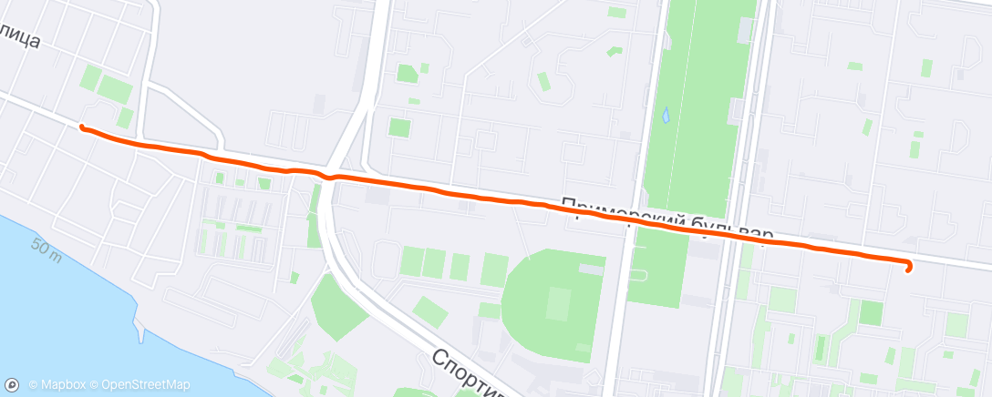 Map of the activity, Дневная прогулка