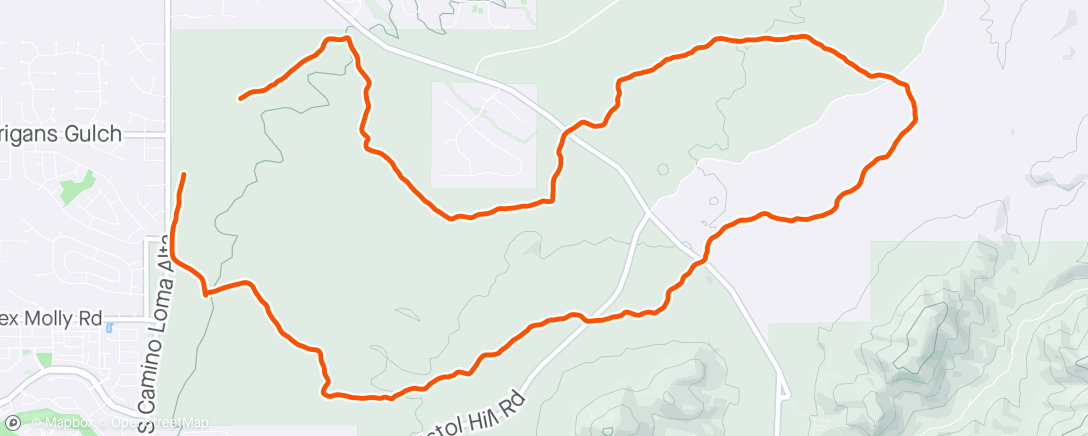 Map of the activity, Chill stroll around the vail trails with Old Pueblo MTB.