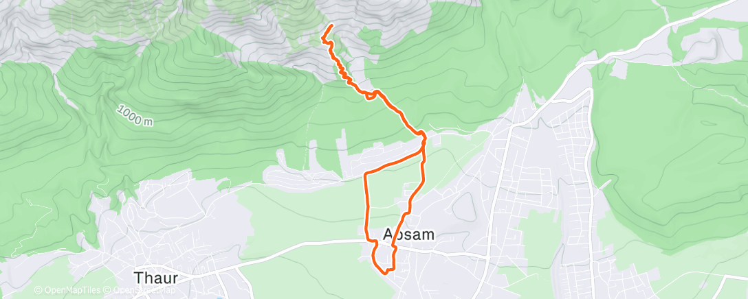 Map of the activity, Easy start x-mas training camp