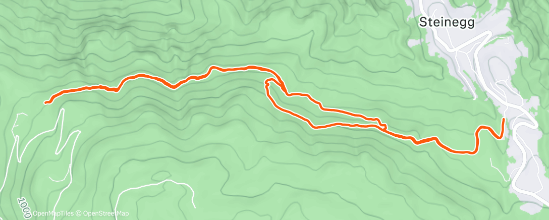 Map of the activity, Traillauf am Morgen