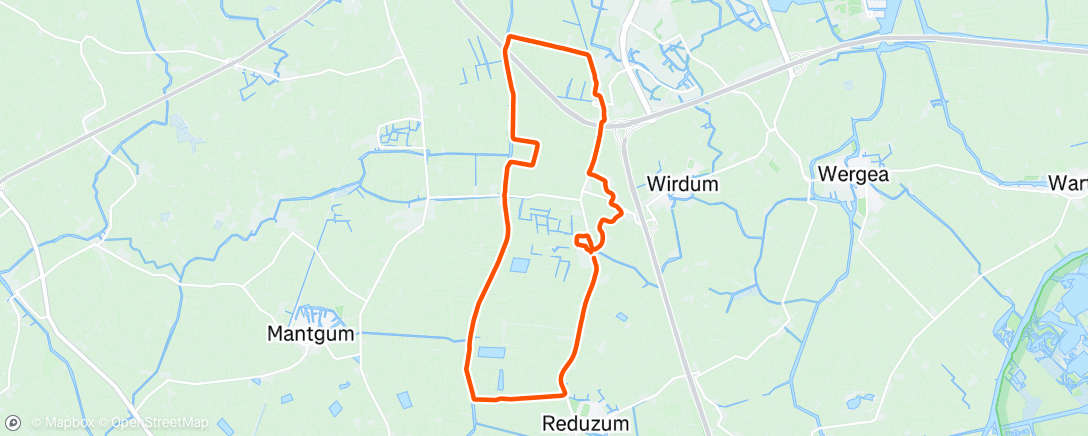 Map of the activity, Avondloop