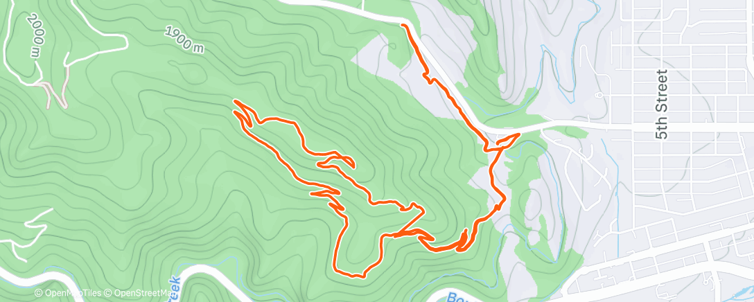 Map of the activity, Anemone. Tuesday trails with the gals!