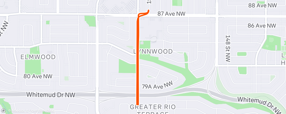 Map of the activity, Morning Ride