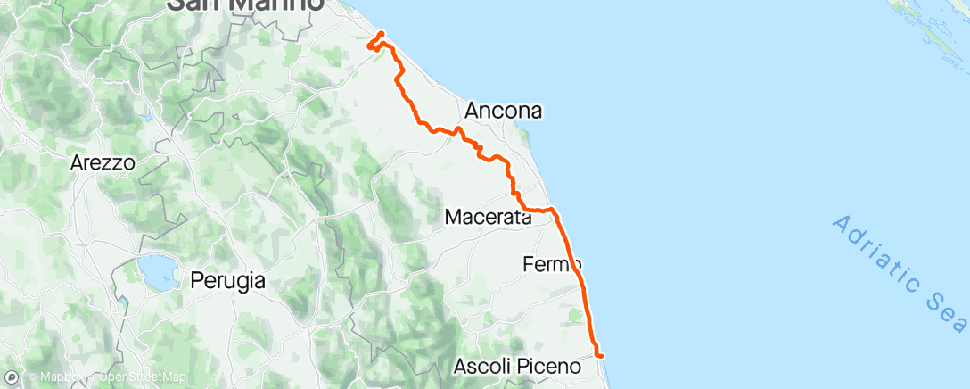 Map of the activity, Giro d’Italia 🇮🇹