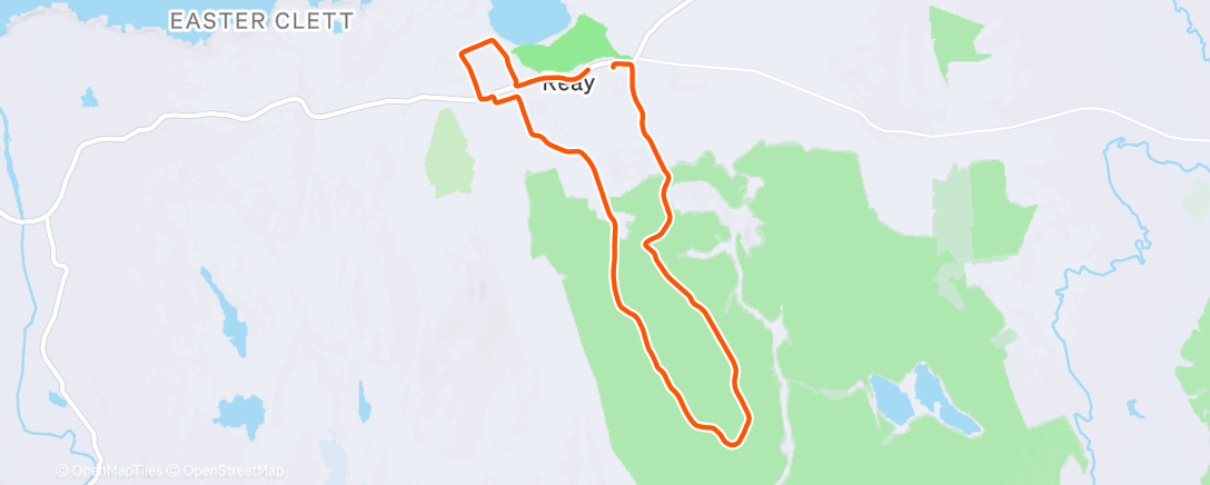 Map of the activity, Morning Run